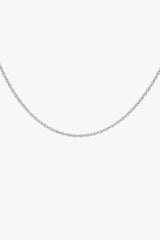 Rope chain necklace silver (45 cm)