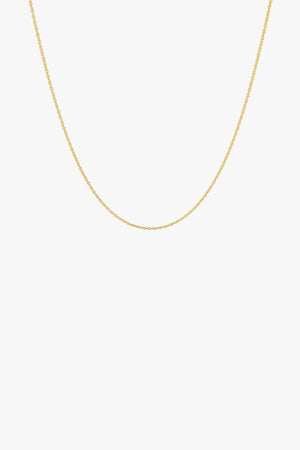Rope chain necklace gold plated (45cm)