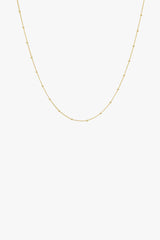 Stud chain necklace gold plated (45cm & 55cm)