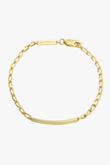 Personalized bar bracelet gold plated (pre-order)