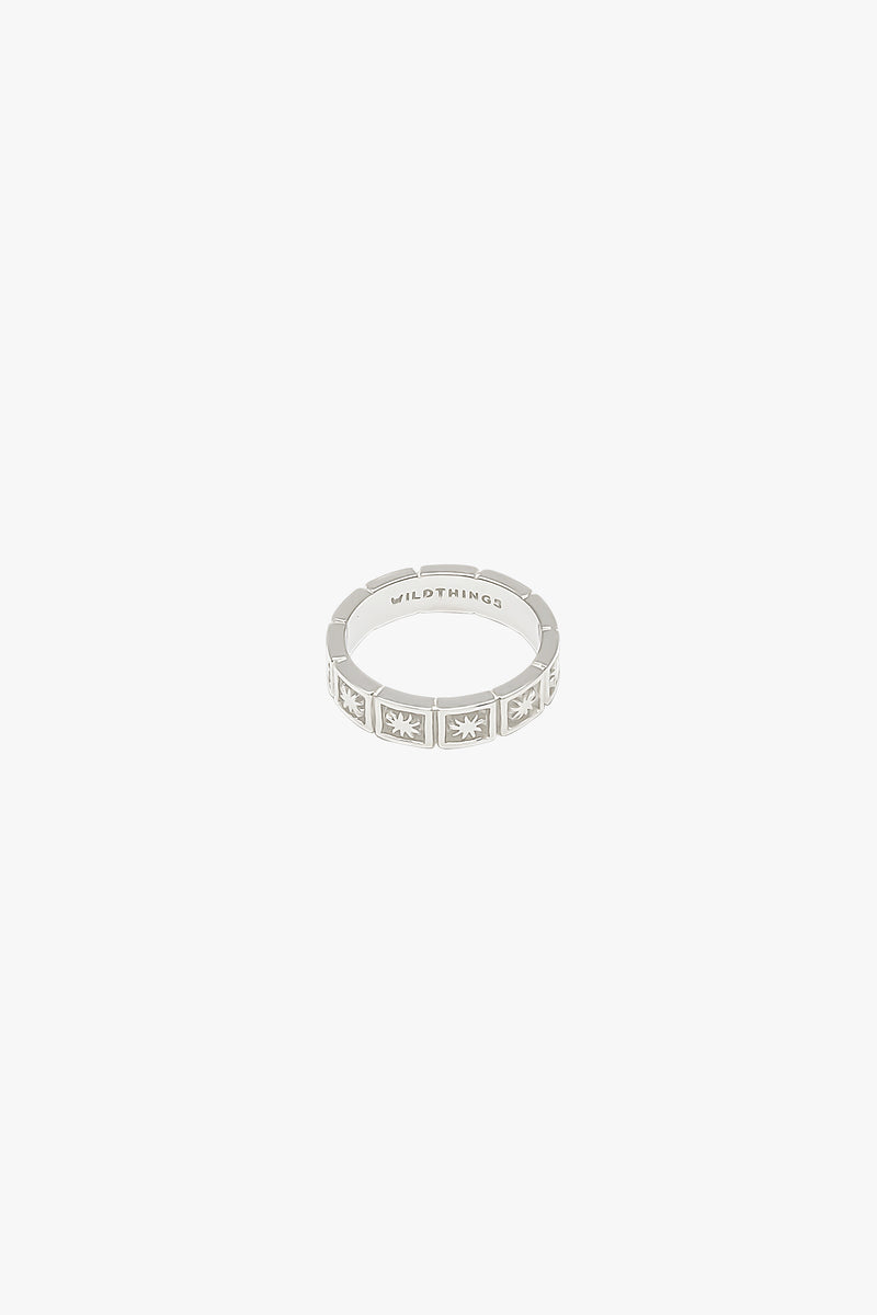 Kissed by the sun ring silver