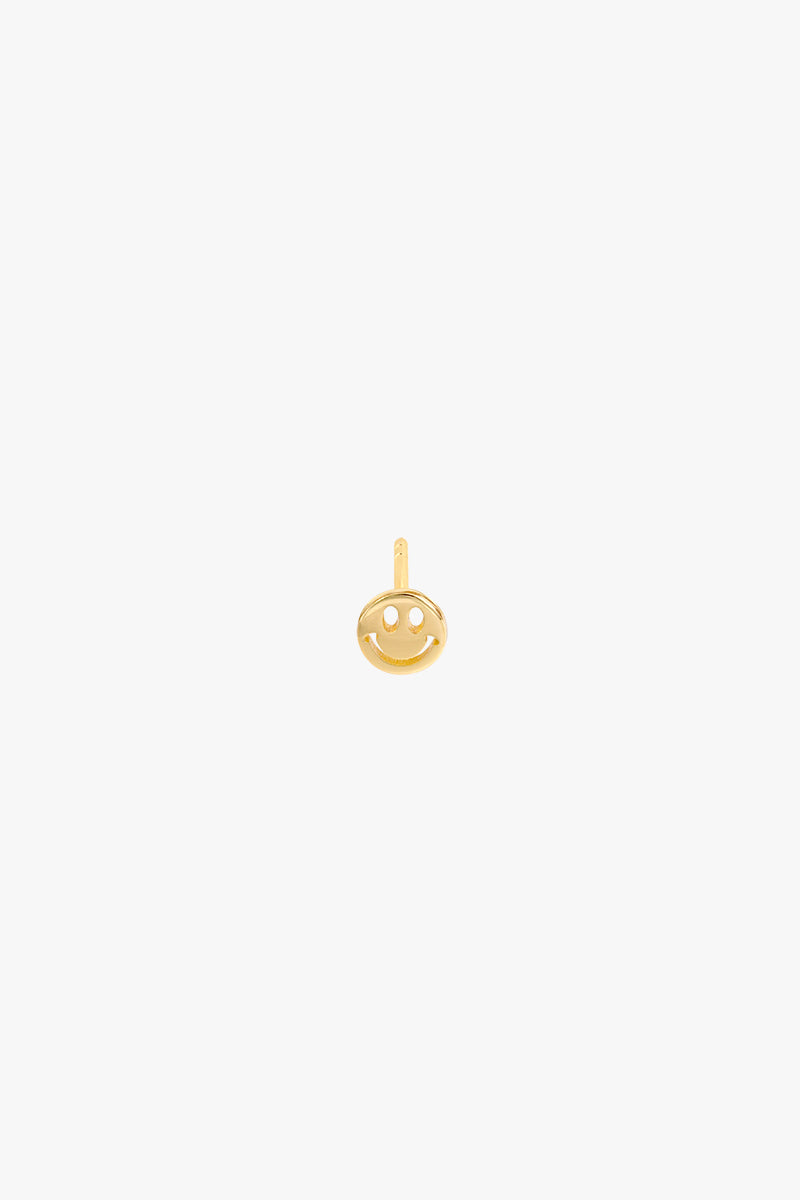 Smiley stud gold plated