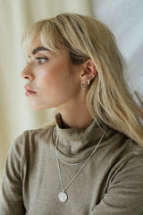 Curb chain necklace silver (45cm or 55cm)