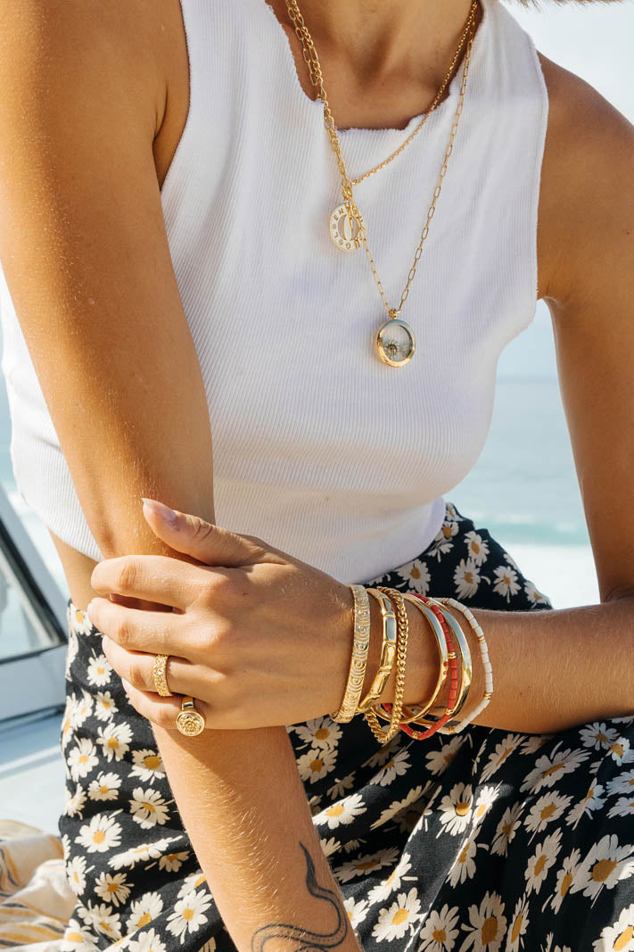 Sunkissed bracelet gold plated