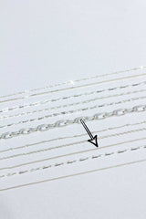 Curb chain necklace silver (45cm or 55cm)