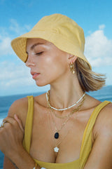 Wild classic earring gold plated medium (25mm)
