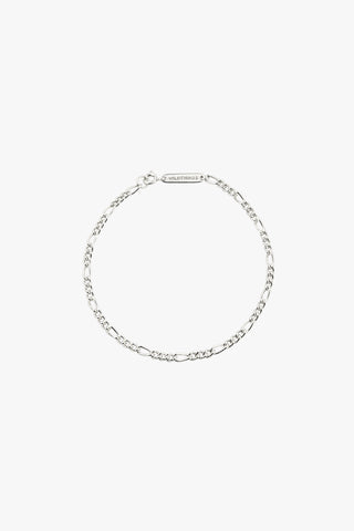 Figaro bracelet silver