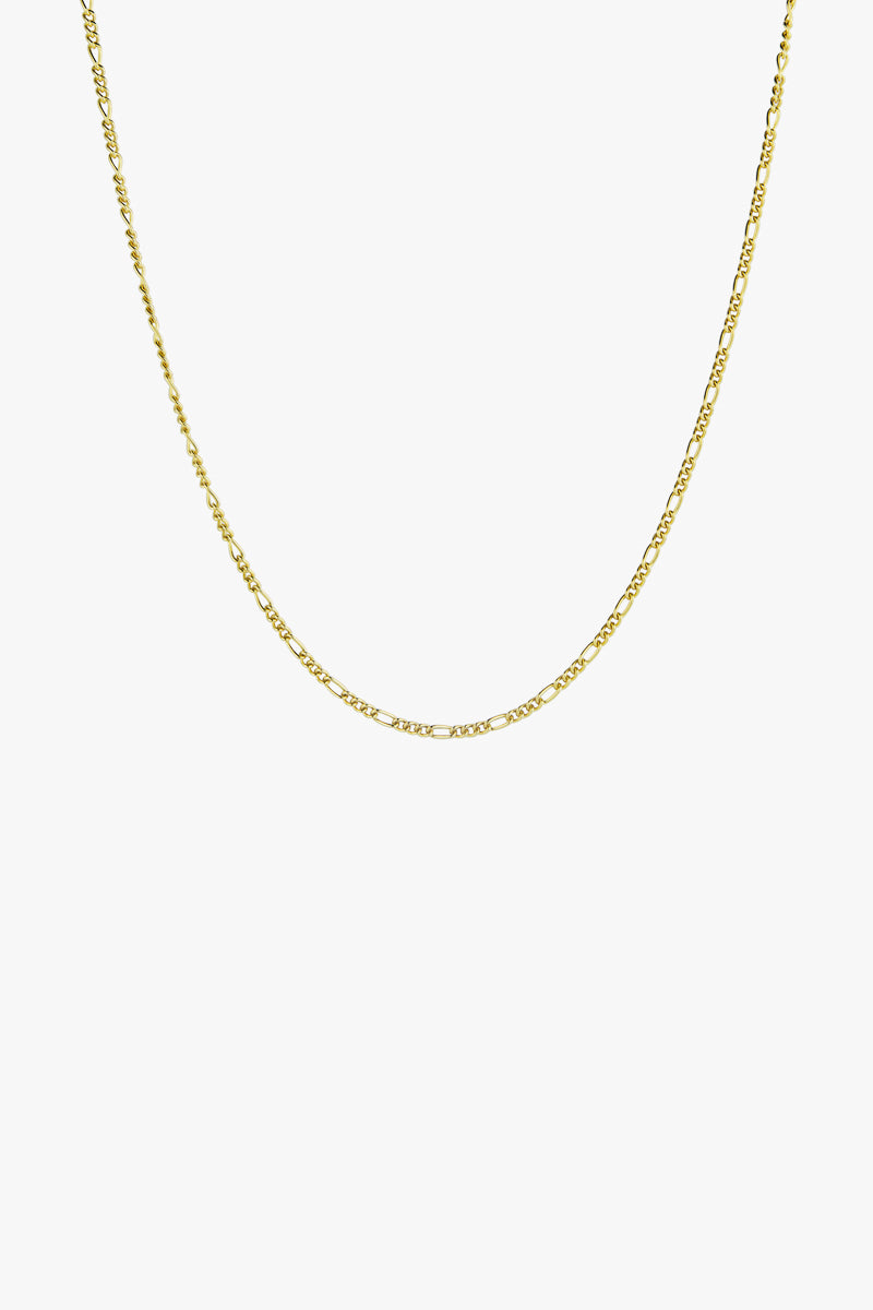 Long figaro chain gold plated (50cm)
