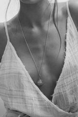 Curb chain necklace silver (45cm or 55cm)