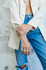 Kissed by the sun ring silver