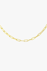 Round gold plated necklace (40cm & 50cm)