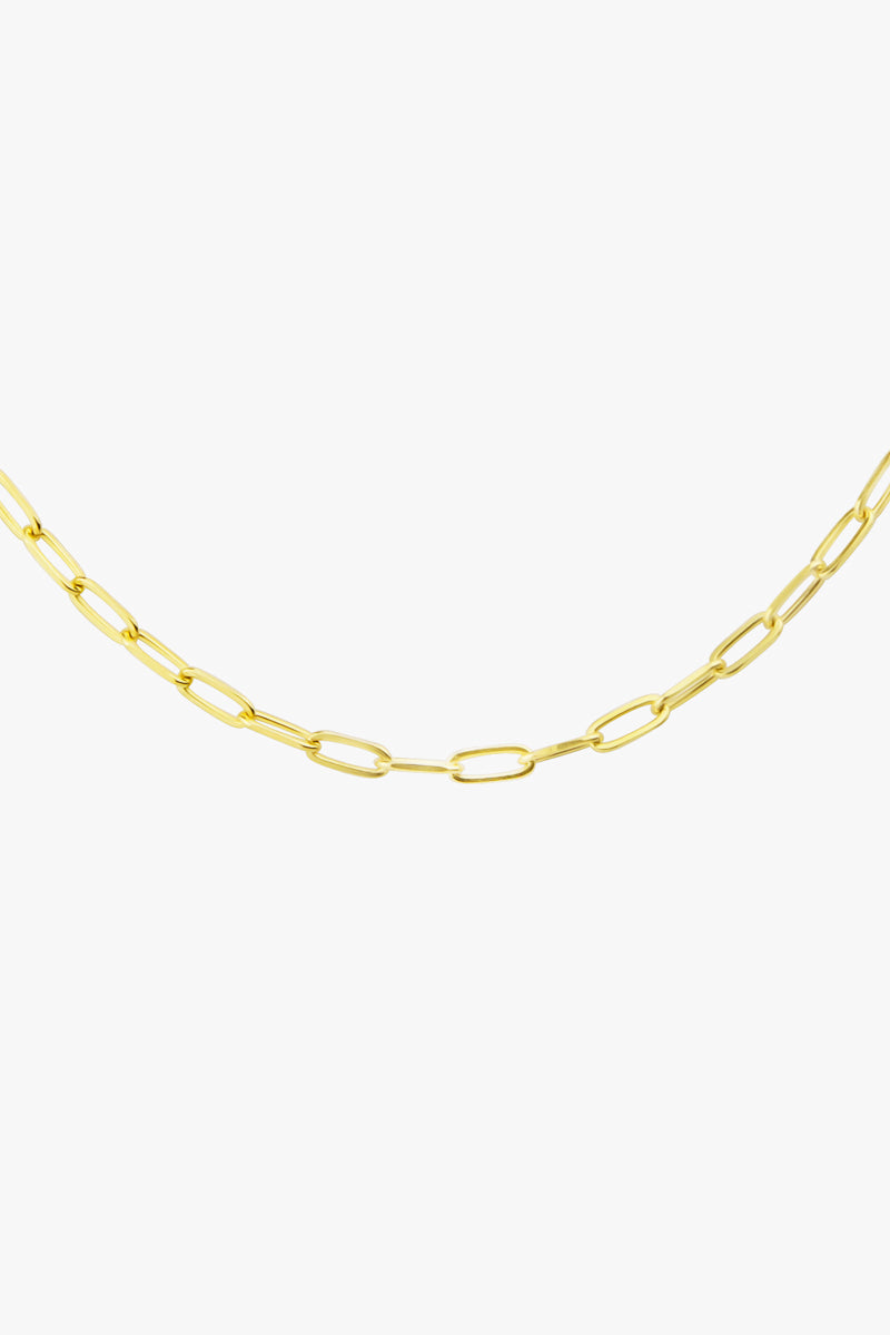 Round gold plated necklace (40cm & 50cm)