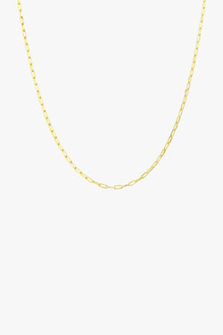 Round gold plated necklace (40cm & 50cm)