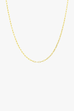Round gold plated necklace (40cm & 50cm)