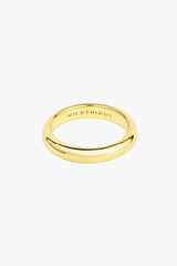 Pebble ring gold plated