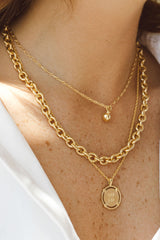 Coin pendant gold plated