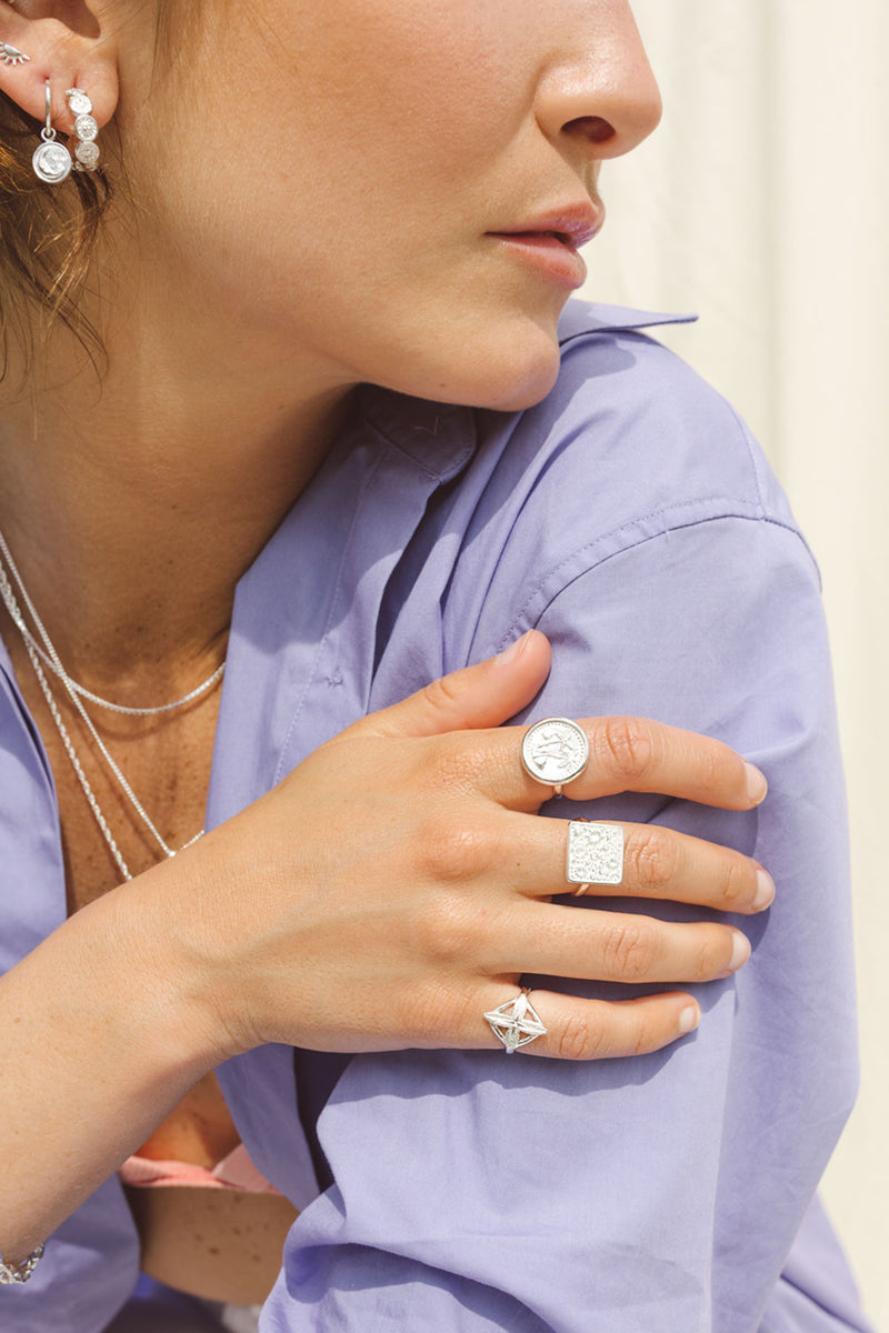 Nightfall earring silver