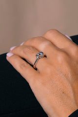 Forget me knot ring silver