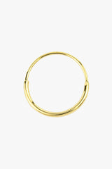 Hoop with detail gold plated (15mm)