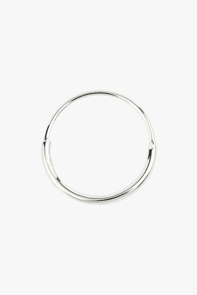 Hoop with detail silver (15mm)